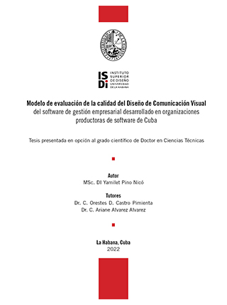  Modelo de evaluación del Diseño de Comunicación Visual 